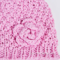 Handmade winter knit beanie hat for baby